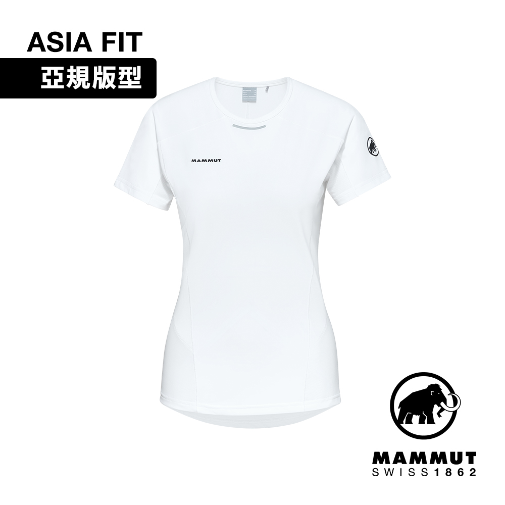 【Mammut 長毛象】Aenergy FL T-Shirt AF W 抗菌短袖排汗衣 白色 女款 #1017-04990