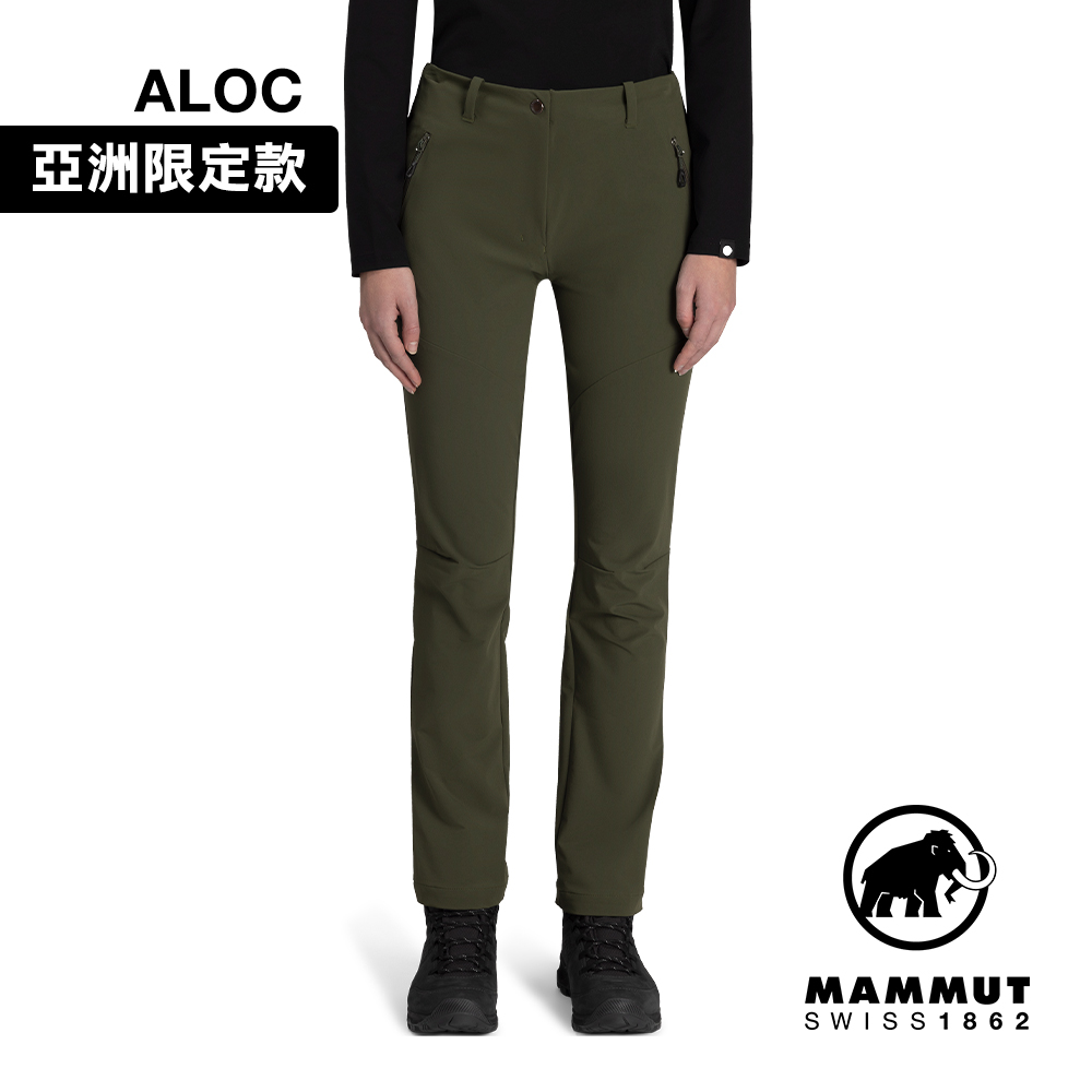 【Mammut 長毛象】 Trekkers 3.0 SO Pants AF W 健行防潑水長褲 深沼澤綠 女款 #1021-00811