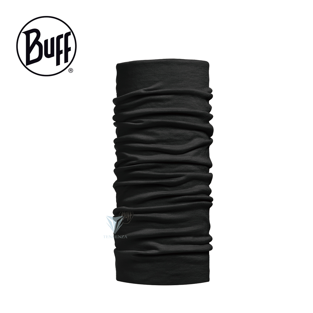 【BUFF】BF100637 黑色幽默 美麗諾羊毛 頭巾