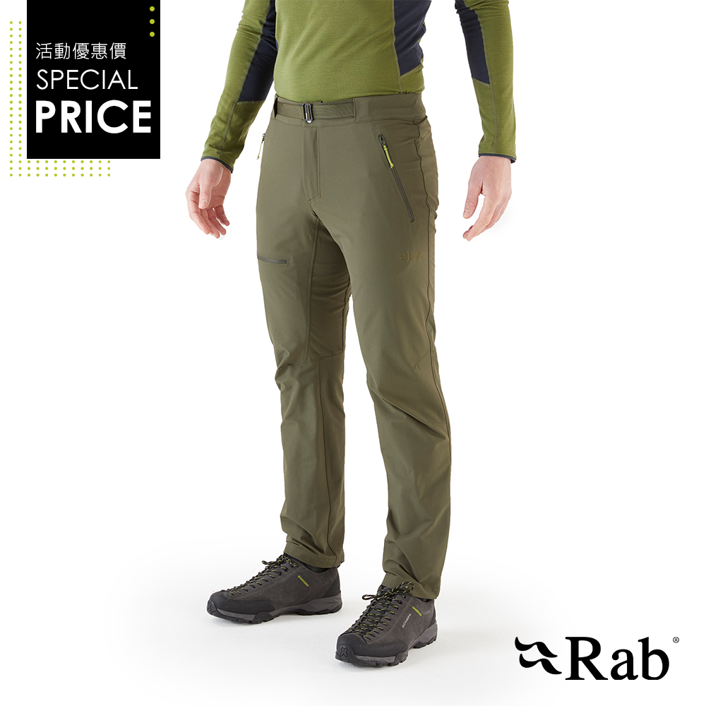 【RAB】Incline AS Pants 防風防潑水軟殼長褲 男款 軍綠 #QFU84
