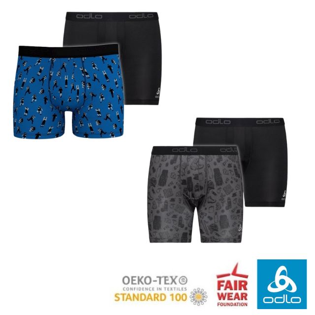 【ODLO】男款 Active Everyday 機能型立體剪裁排汗內褲-2件組 141002