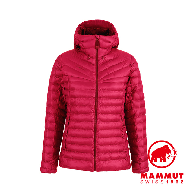 【Mammut 長毛象】Albula IN Hooded Jacket 防潑水連帽羽絨外套 夕陽紅 女款 #1013-01790