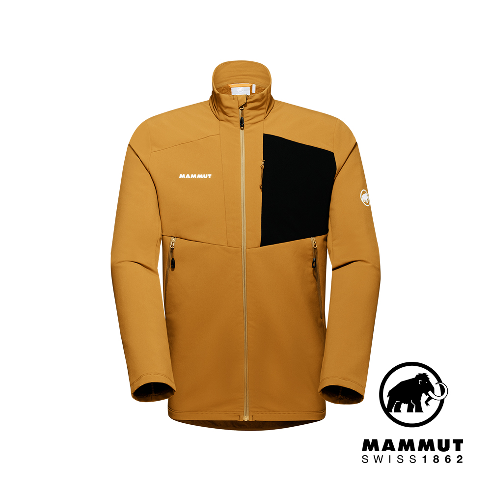 【Mammut 長毛象】Madris ML Jacket Men 刷毛立領外套 獵豹褐 男款 #1014-02420