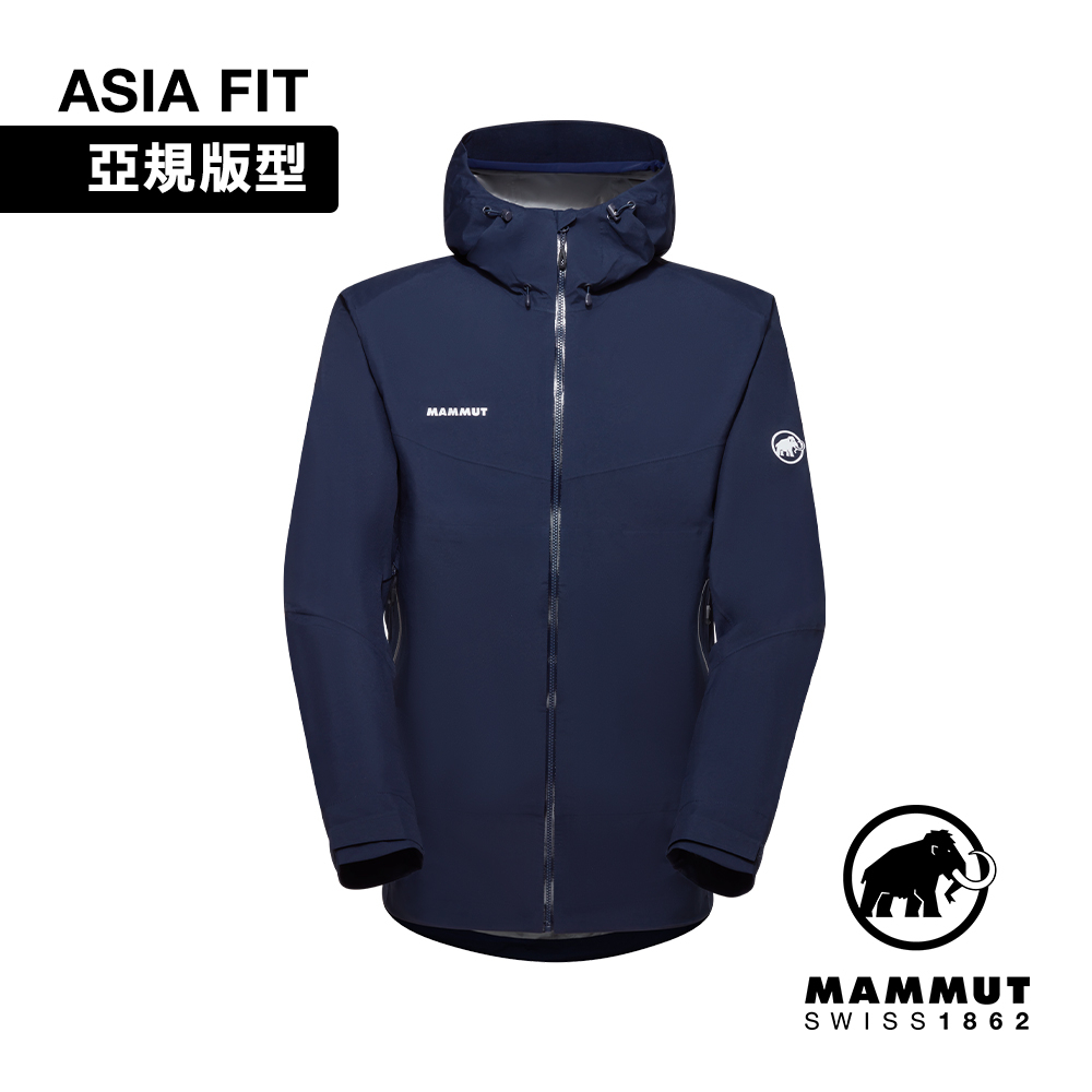 【Mammut 長毛象】Convey Tour HS Hooded Jkt AF 防水連帽外套 海洋藍5118 男款 #1010-28451