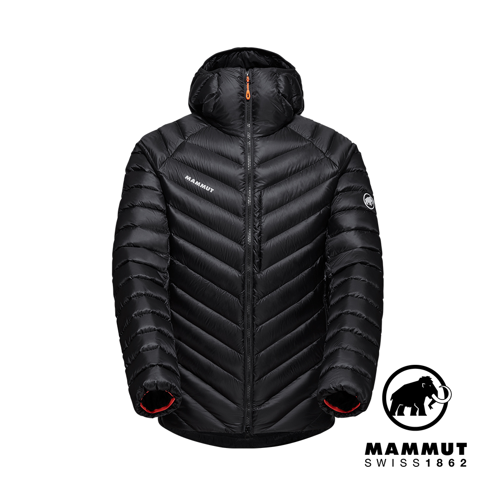 【Mammut 長毛象】Broad Peak IN Hooded Jacket 防潑水羽絨連帽外套 男款 黑色 #1013-02960