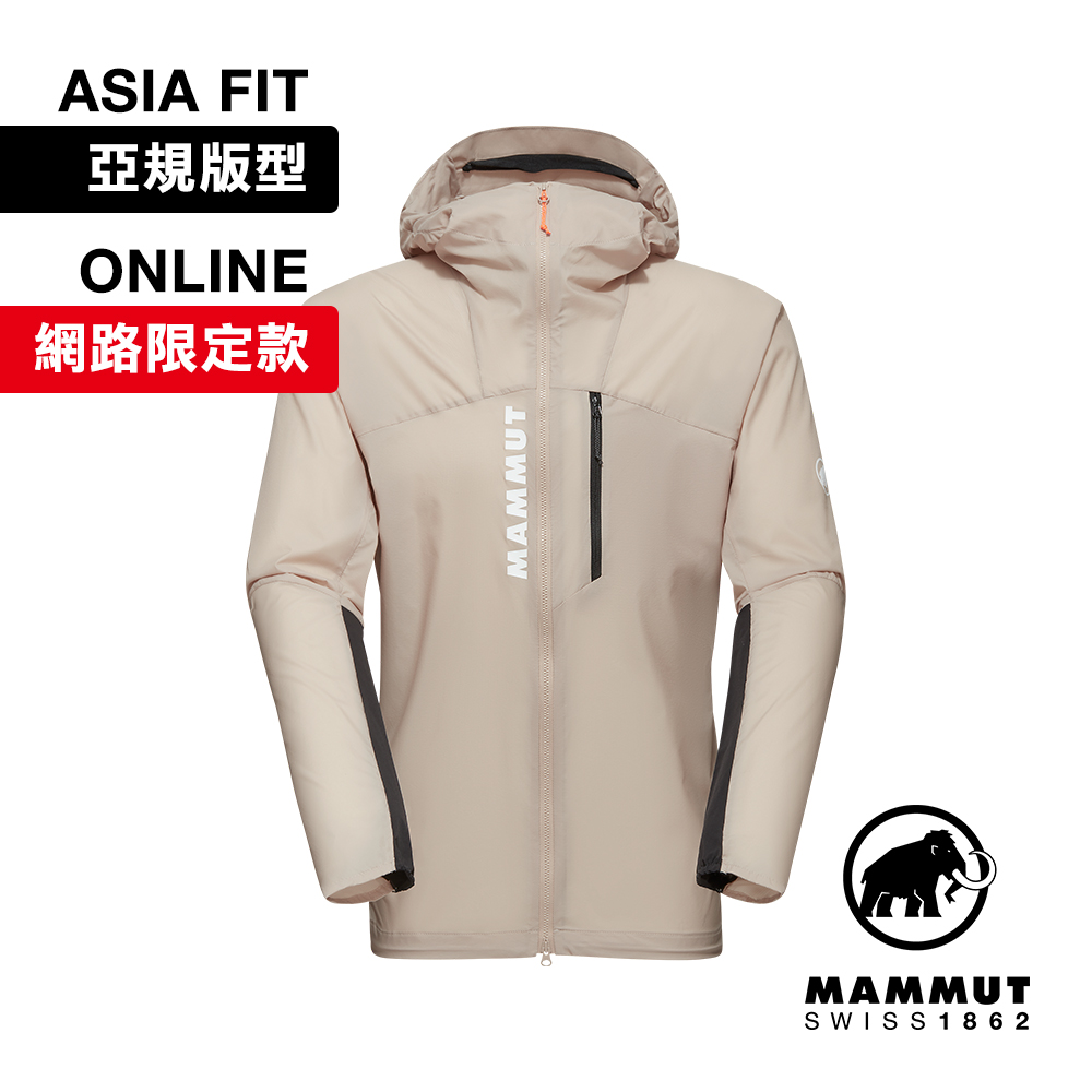 【Mammut 長毛象】Aenergy WB Hooded AF 極輕防風透氣越野外套 薩凡納褐/黑 男款 #1012-00700