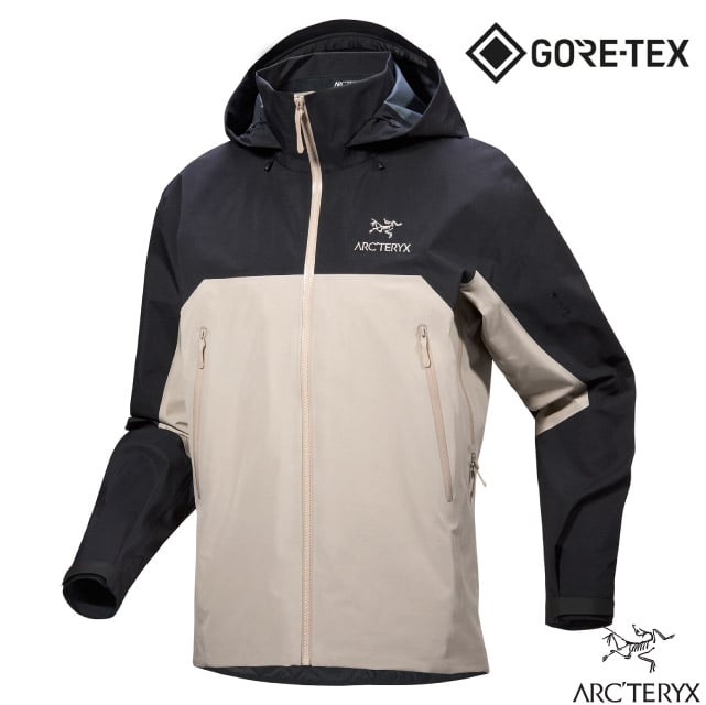 【ARCTERYX 始祖鳥】男 Beta AR Gore-Tex 3L 防水透氣連帽外套 X000007082 黑/盧恩褐