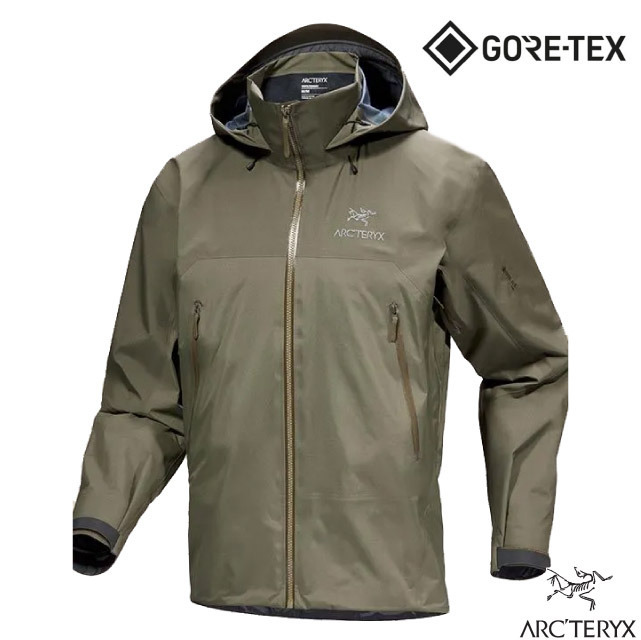 【ARCTERYX 始祖鳥】男 Beta AR Gore-Tex 3L 防水透氣連帽外套 X000007082 龍紋綠