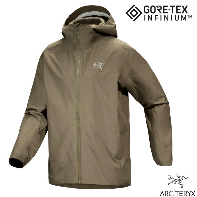 【ARCTERYX 始祖鳥】男 SOLANO HOODY Gore-Tex 防風防潑水連帽外套/X000007227 龍紋綠