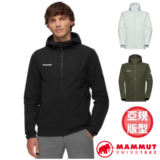 【MAMMUT 長毛象】男 GRANITE SO Hooded AF 超透氣防風防曬軟殼連帽外套/1011-00323