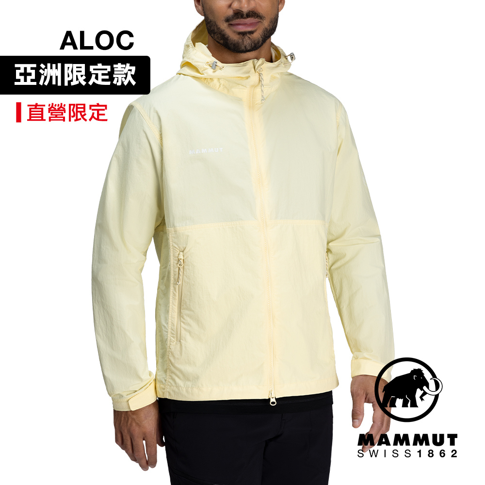 【Mammut 長毛象】Hiking WB Hooded Jacket AF 健行防風連帽外套 阿穆特恩黃 男款 #1012-00391