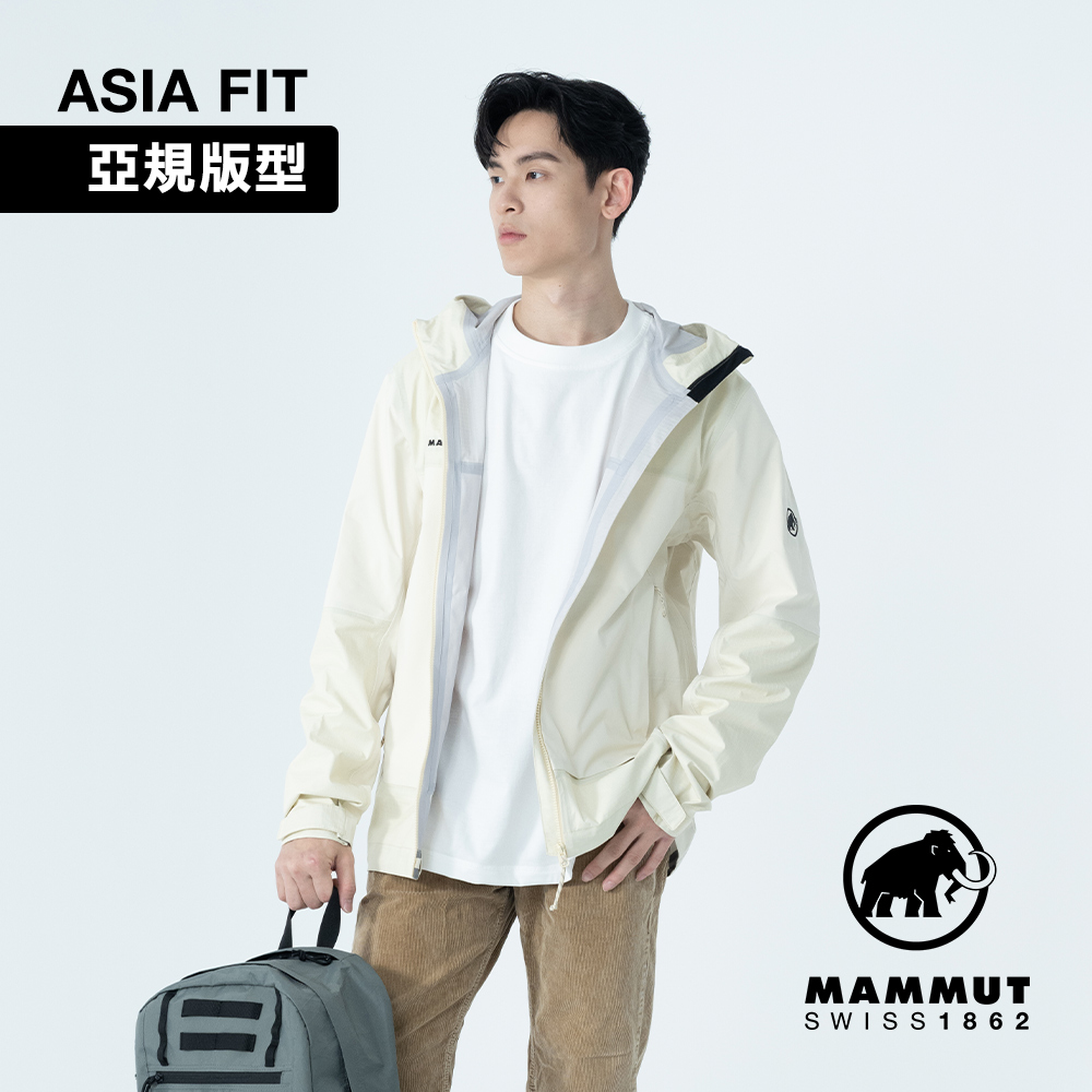 【Mammut 長毛象】Ducan Guide HS Hooded Jacket AF 輕量防水連帽外套 男款 阿穆特恩黃 #1010-31930