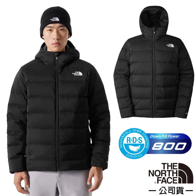 【The North Face】男 輕量防潑水超保暖連帽外套.羽絨夾克.大衣/7W7N-4H0 宇宙黑 V