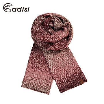 ADISI 漸層針織保暖圍巾AS17104 紫紅