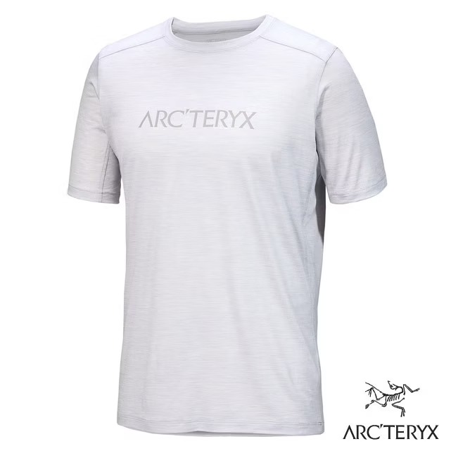 【ARCTERYX 始祖鳥】男 Ionia Merino Wool ArcWord Logo 透氣美麗諾羊毛短袖圓領排汗衣/X000007733