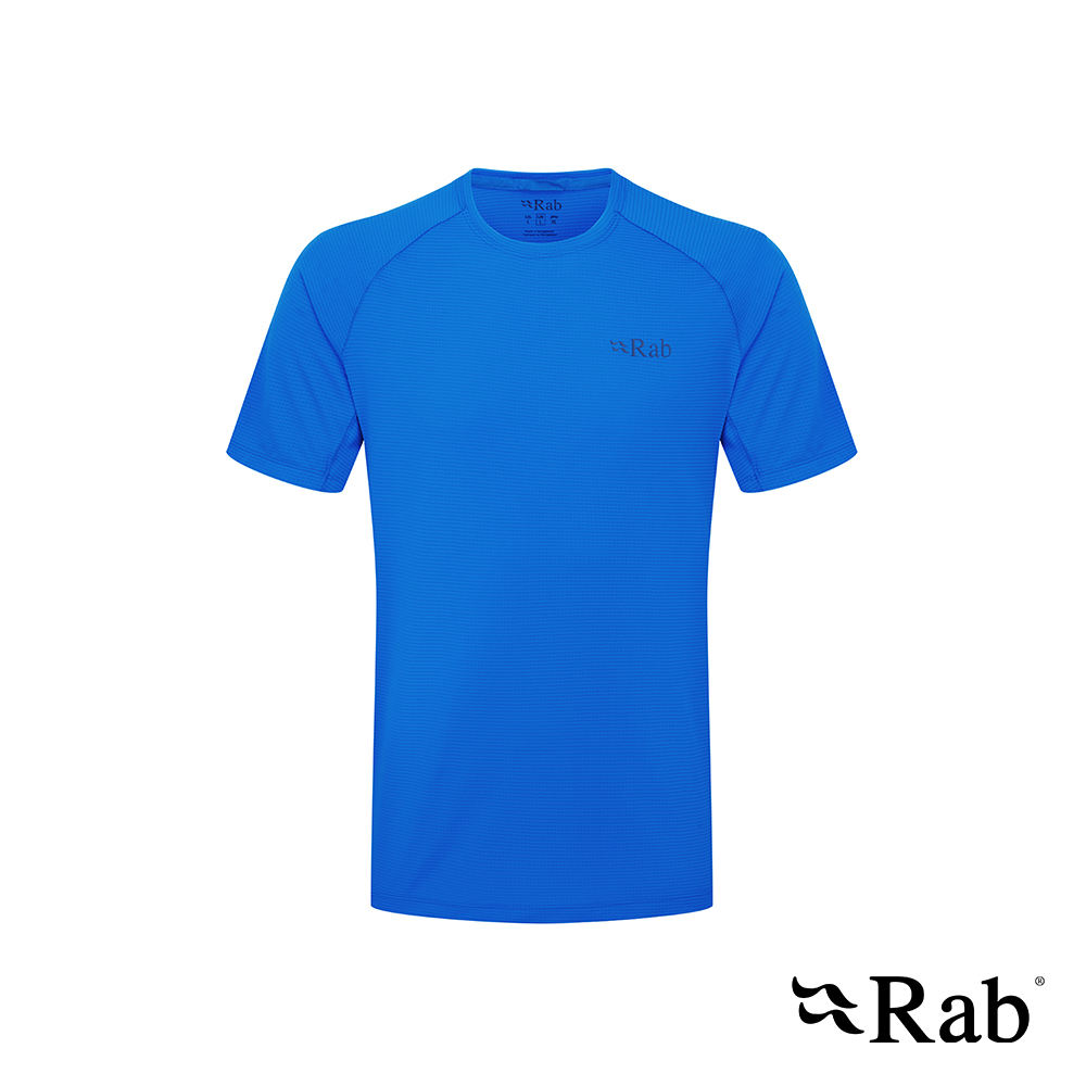 【RAB】Sonic Tee 短袖透氣排汗衣 男款 瑪雅藍 #QBL01