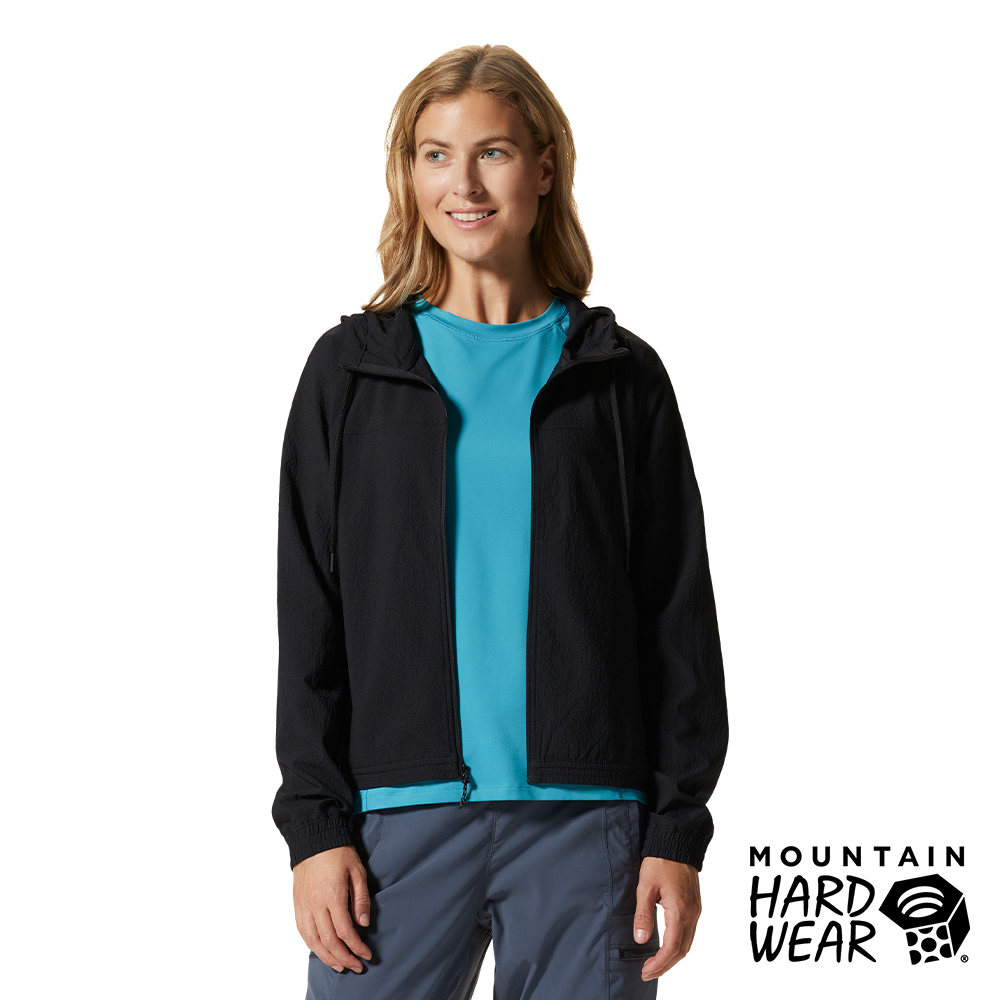 【Mountain Hardwear】Sunshadow Full Zip Women 防曬透氣連帽外套 女款 黑色 #1982601