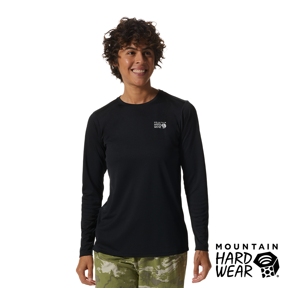 【Mountain Hardwear】Wicked Tech Long Sleeve W 防曬快乾長袖排汗衣 女款 黑色 #1983061
