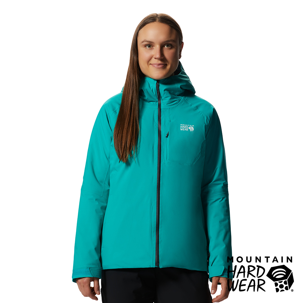 【Mountain Hardwear】Stretch Ozonic Insulated W 防水化纖連帽外套 女款 合成綠 #2015861