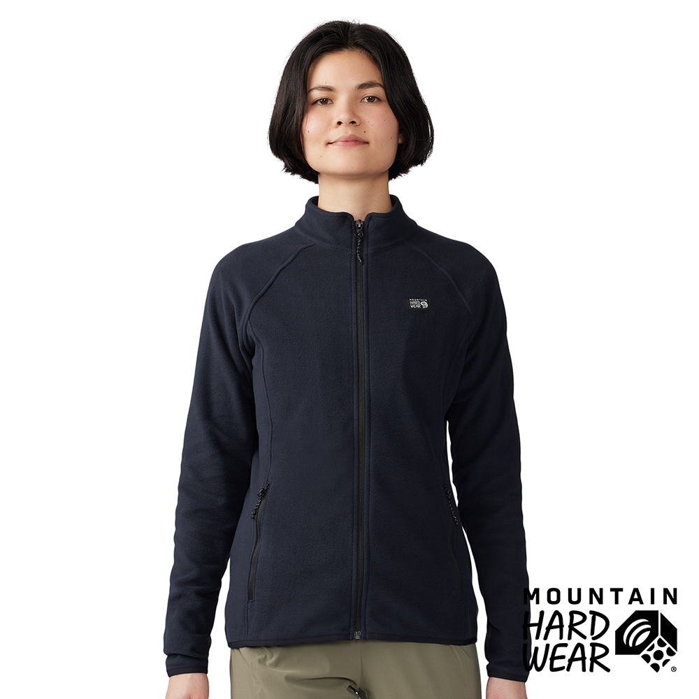 【Mountain Hardwear】Microchill Full Zip Jacket W 保暖刷毛立領外套 女款 黑色 #2048271