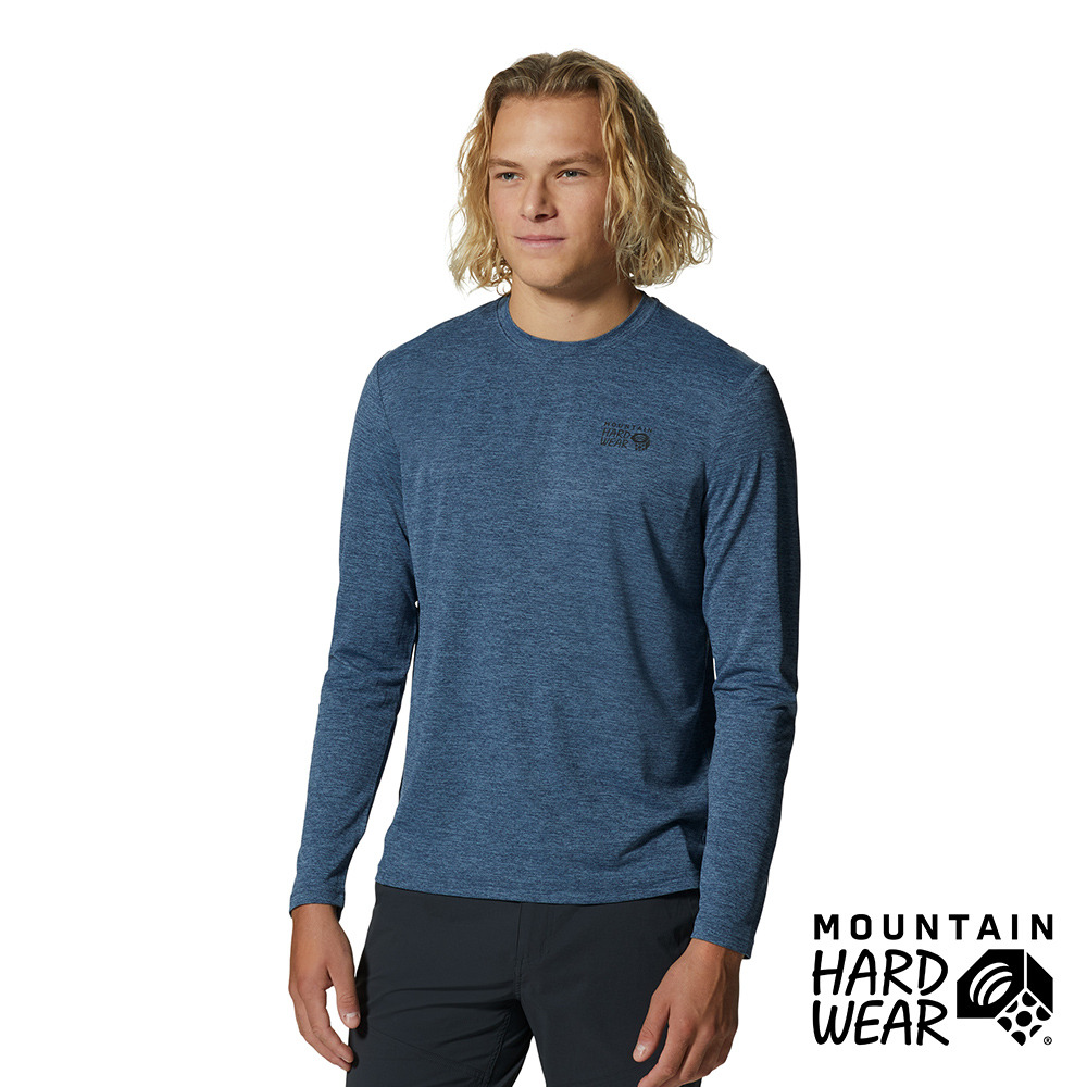 【Mountain Hardwear】Sunblocker Long Sleeve Men 防曬長袖排汗衣 男款 鋅色 #2027871