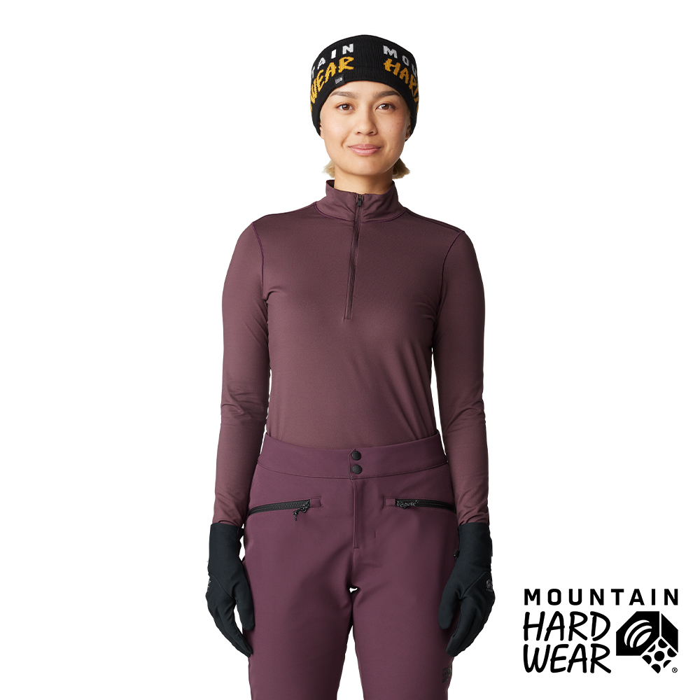 【Mountain Hardwear】MHW Butter Up™ Half Zip 防曬半拉鍊長袖排汗衣 女款 黑莓紫 #2084621