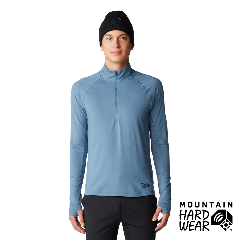 【Mountain Hardwear】Butter Up Half Zip 奶油感防曬半拉鍊長袖排汗衣 男款 深海藍 #2084661