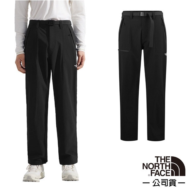 【The North Face】男 吸濕排汗涼感縮口褲/8CQM-JK3 宇宙黑