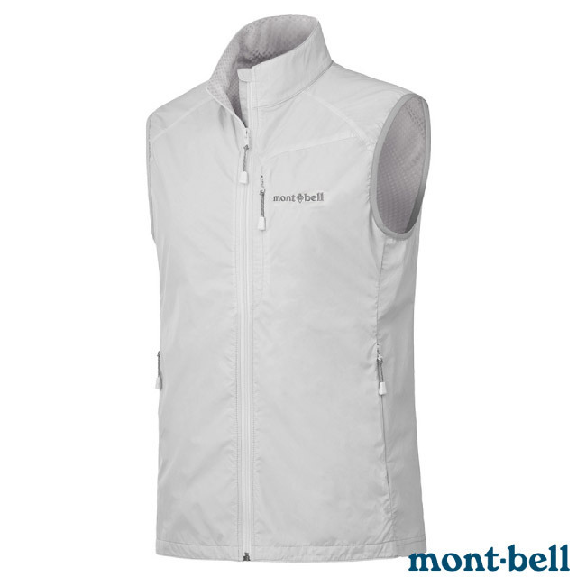 【mont-bell】女 LIGHT SHELL VEST 軟殼防潑水背心/1106560 LGY 淺灰