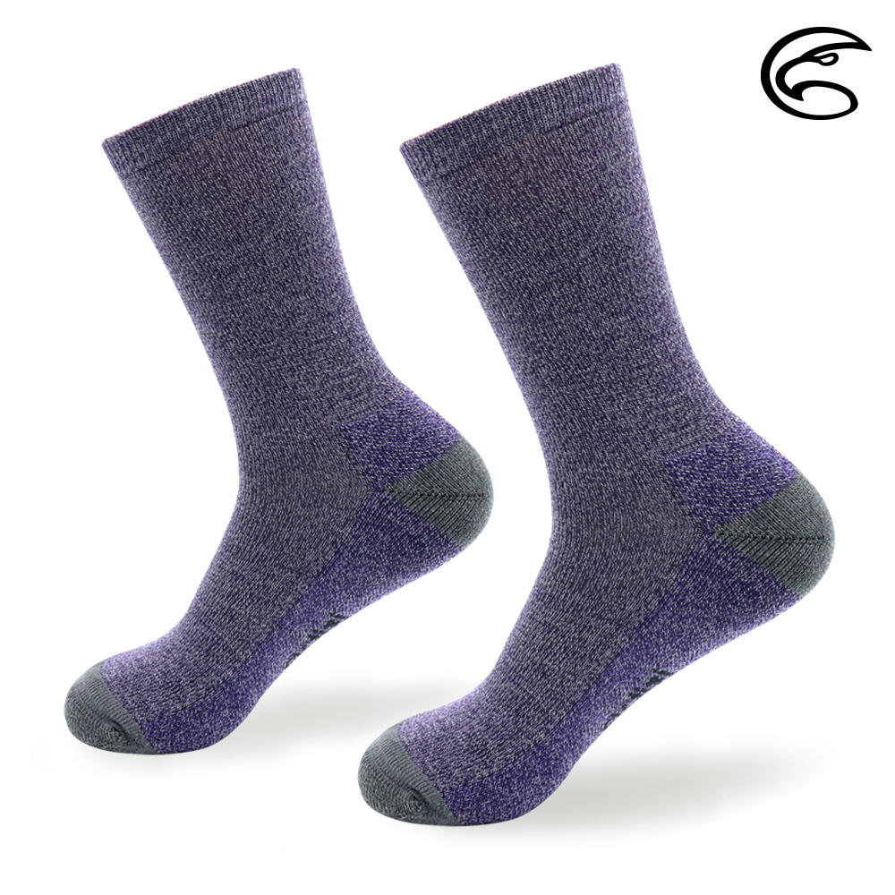 ADISI 羊毛保暖襪 AS22052 / 紫灰