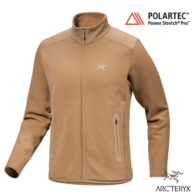 【ARCTERYX 始祖鳥】男 Kyanite 抓絨保暖立領外套/X000008447 帆布棕