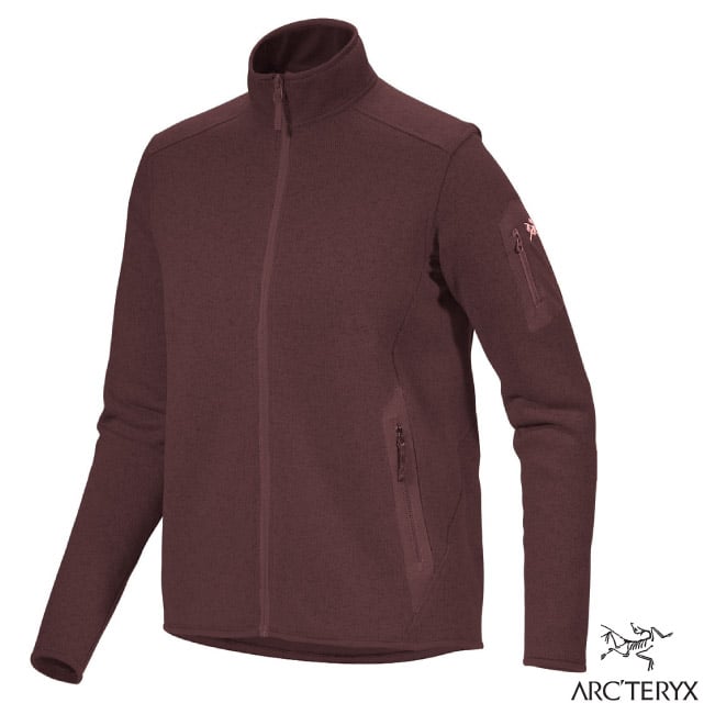 【ARCTERYX 始祖鳥】女 Covert Cardigan 抗菌排汗透氣保暖刷毛外套/X000005715-29616 幻象雜紫