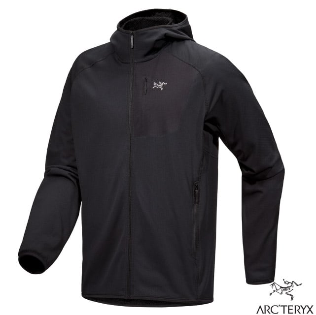 【ARCTERYX 始祖鳥】男 Delta Hoody 保暖刷毛連帽外套/X000007743 黑