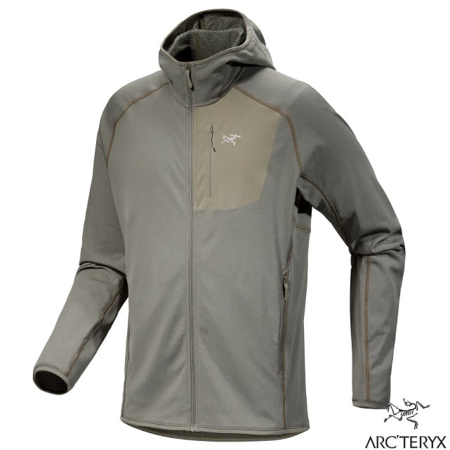 【ARCTERYX 始祖鳥】男 Delta Hoody 保暖刷毛連帽外套/X000007743 糧草綠