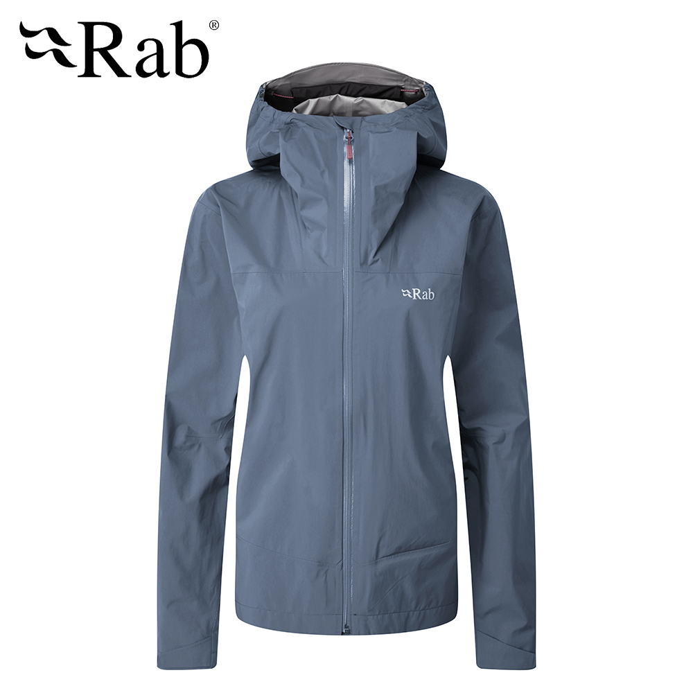 【英國 RAB】Meridian Jacket 連帽防水外套 女款 白令海藍 #QWG45
