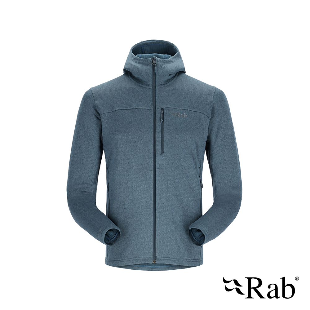 【英國 RAB】Graviton Hoody 保暖透氣刷毛外套 男款 獵戶藍 #QFF55