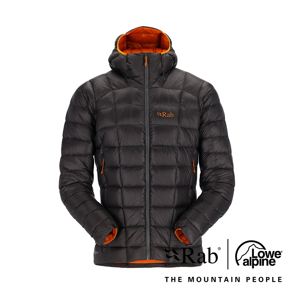 【英國 RAB】Mythic Alpine Jacket 神話輕量羽絨連帽外套 男款 石墨灰 #QDB45