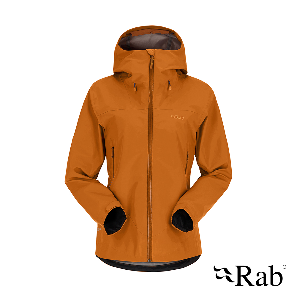 【英國 RAB】Namche GTX Jacket Wmns 防風防水連帽外套 女款 橙橘 #QWH31