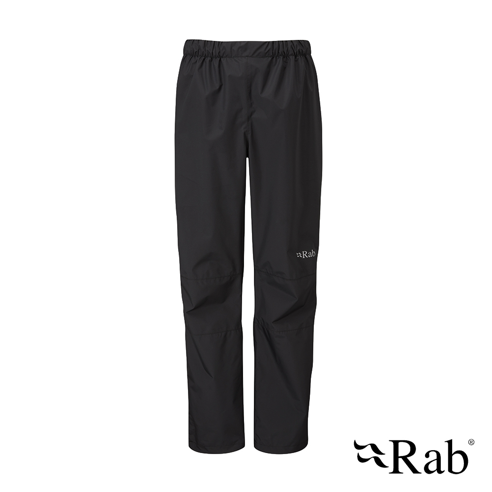 【RAB】Downpour Eco Pants 透氣防水長褲 女款 黑色 #QWG85