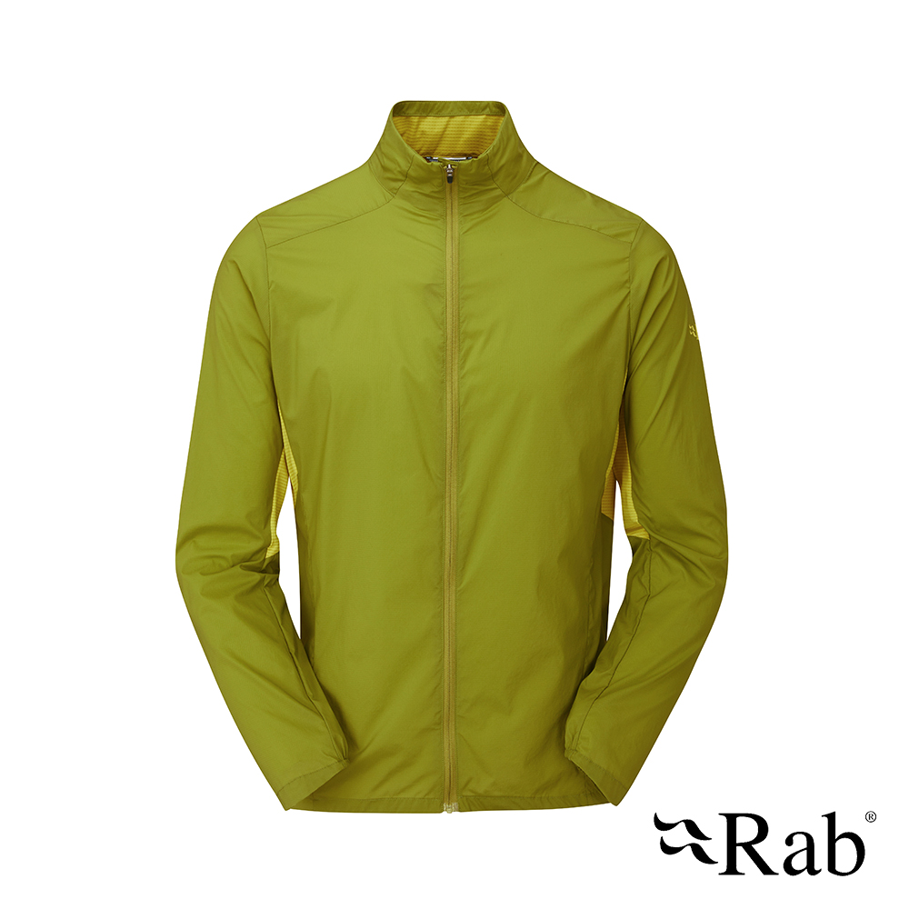 【RAB】Windveil Jacket 輕量透氣風衣外套 男款 白楊綠 #QWS68