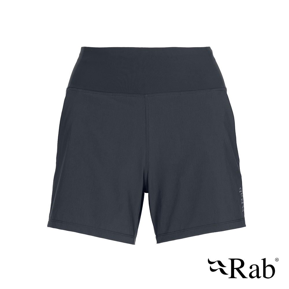 【英國 RAB】Momentum Shorts Wmns 輕量機能野跑短褲 女款 鯨魚灰 #QFV30