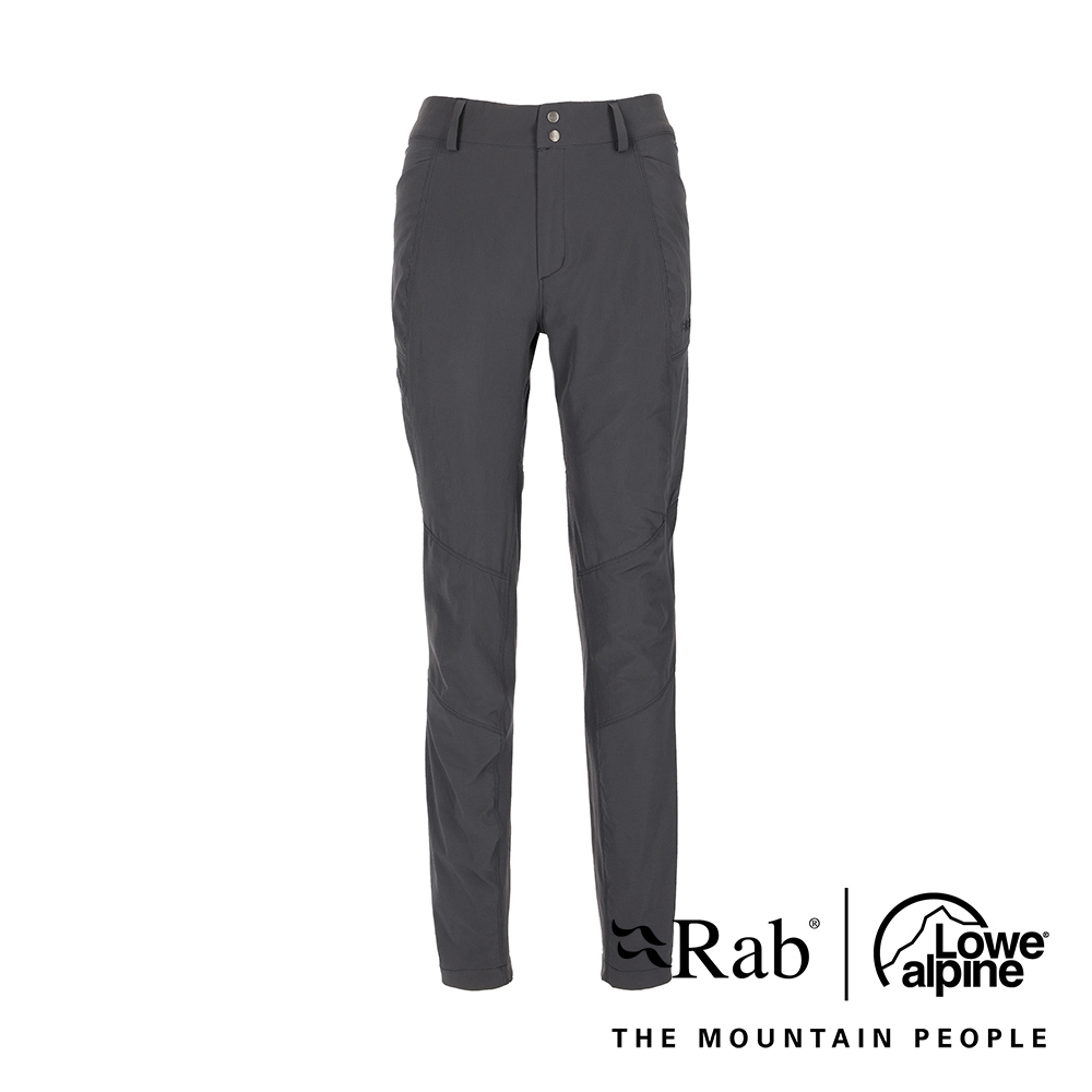 【英國 RAB】Incline Light Pants Wmns 輕量防潑水軟殼長褲 女款 煤炭黑 #QFV06
