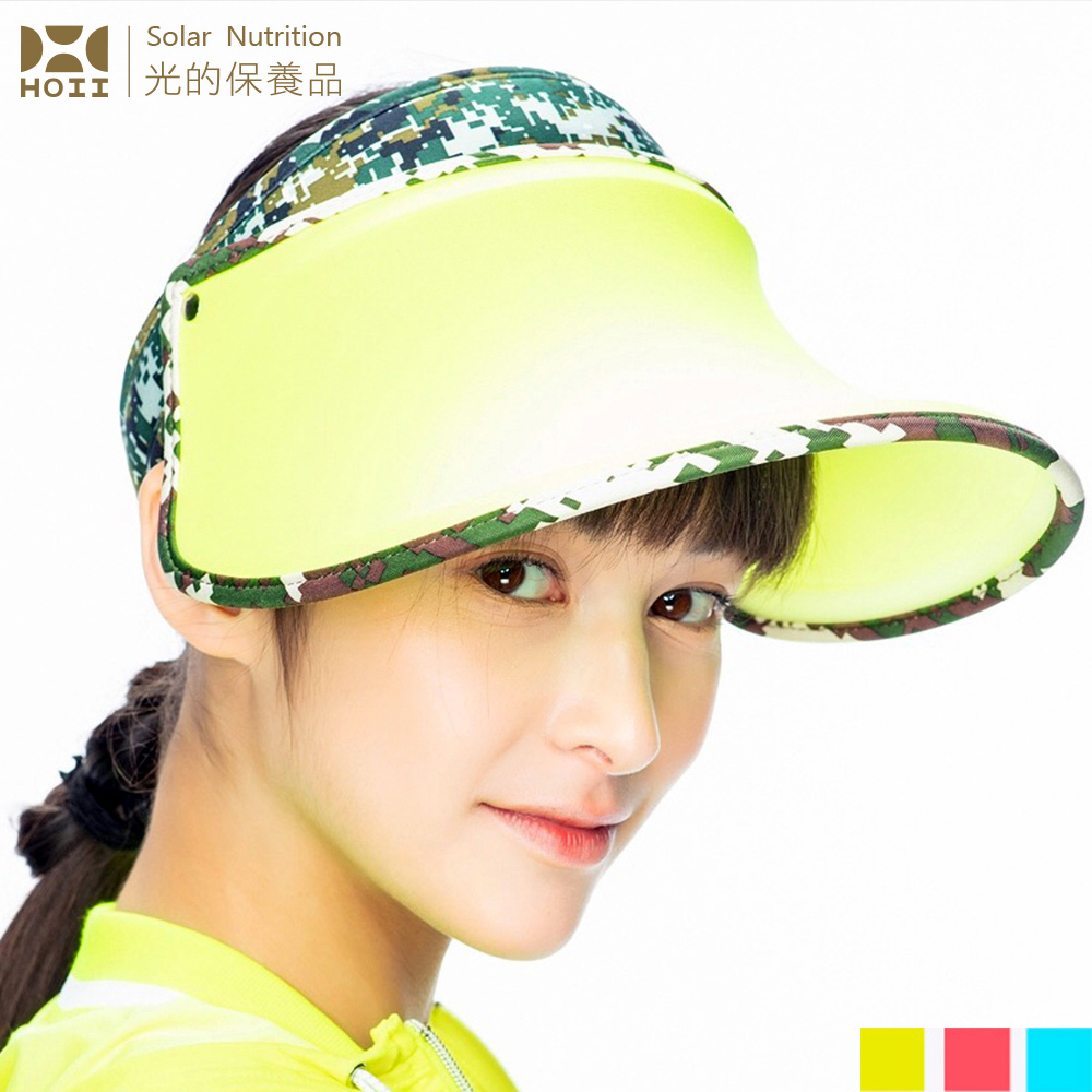 【后益 HOII】馬賽克伸縮豔陽帽★3色任選1-UPF50+抗UV防曬涼感先進光學機能布