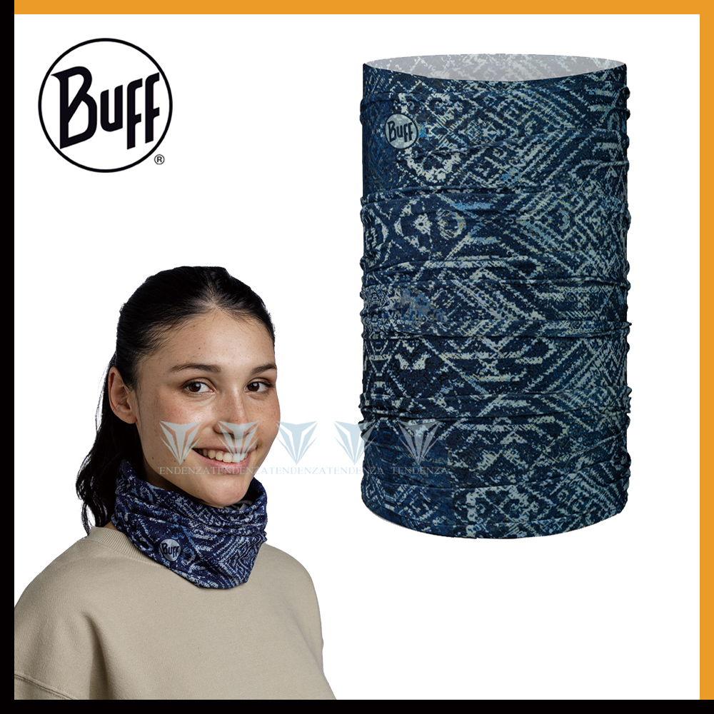【BUFF】BF132757 經典頭巾 Plus-深藍印記