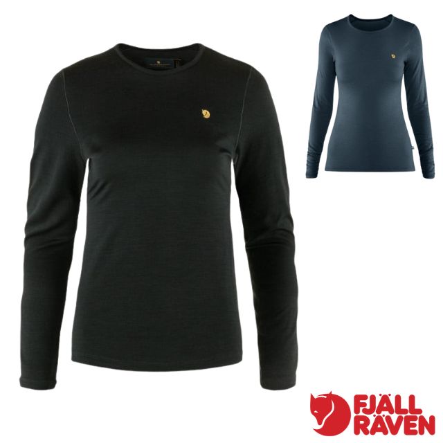 【Fjallraven 小狐狸】女 Bergtagen Thinwool 100%美麗諾羊毛長袖排汗衣/89886