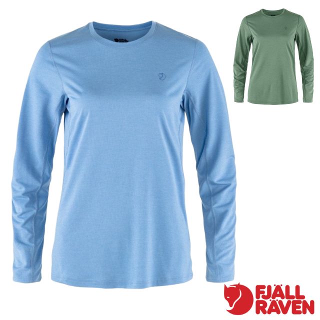 【Fjallraven 小狐狸】女 Abisko Day Hike 吸濕快乾長袖排汗衣/14600161