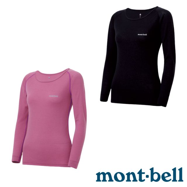 【mont-bell】女 SUPER MERINO WOOL 美麗諾羊毛長袖圓領衛生衣(中厚款) 1107655