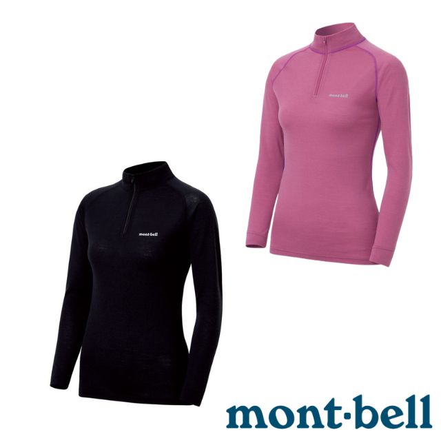 【mont-bell】女 SUPER MERINO WOOL 美麗諾羊毛高領長袖衛生衣(中厚款) 1107657