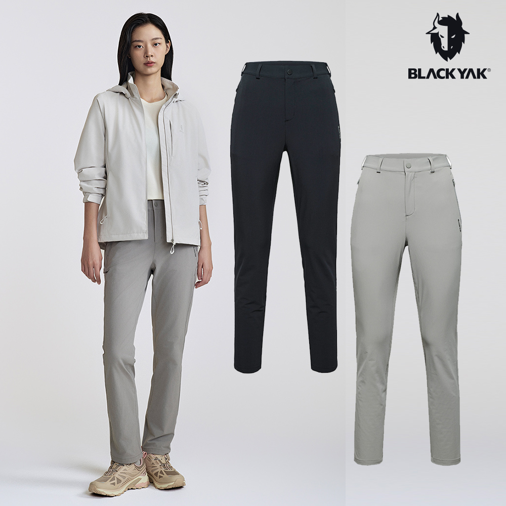 【BLACKYAK】女 STANDARD長褲(灰色/黑色)-彈性佳 鬆緊式 西裝褲 休閒長褲| BYDB2WP201