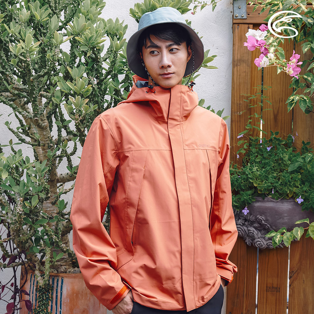 ADISI 男2.5L防水透氣連帽外套AJ2321050 (S-2XL) 果殼橘